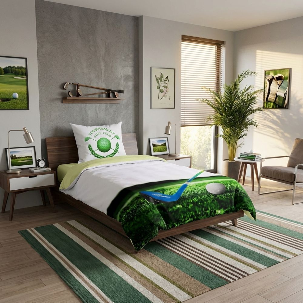 3D povlečení Golf, 1x 140/200, 1x 70/90cm