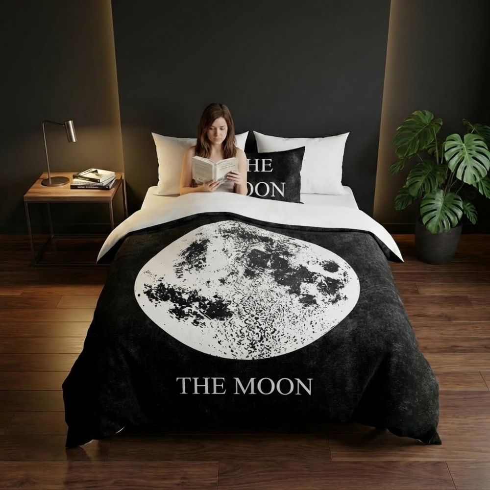 3D povlečení Moon, 1x 140/200, 1x 70/90cm