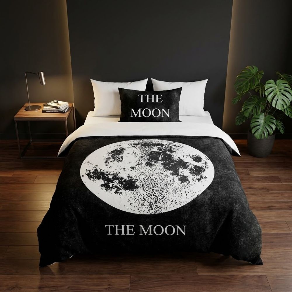 3D povlečení Moon, 1x 140/200, 1x 70/90cm