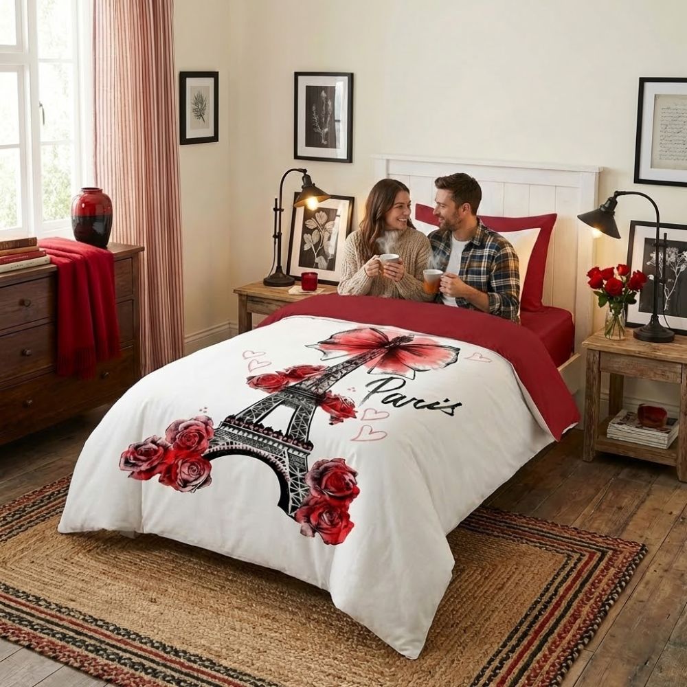 3D povlečení Paris, 1x 140/200, 1x 70/90cm