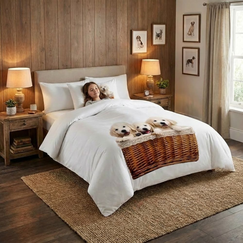 3D povlečení Štěňata, 1x 140/200, 1x 70/90cm