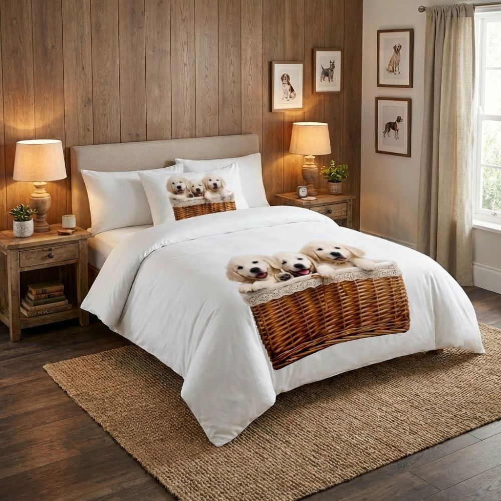 3D povlečení Štěňata, 1x 140/200, 1x 70/90cm