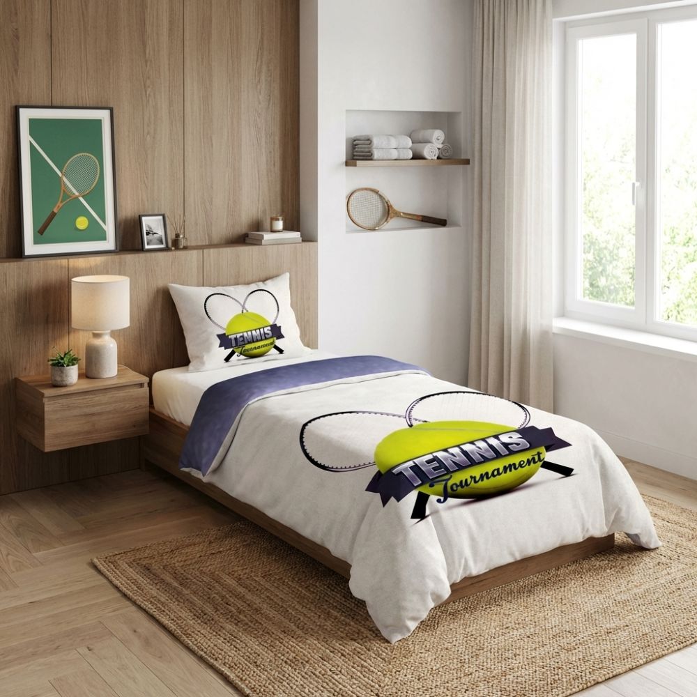 3D povlečení Tenis, 1x 140/200, 1x 70/90cm