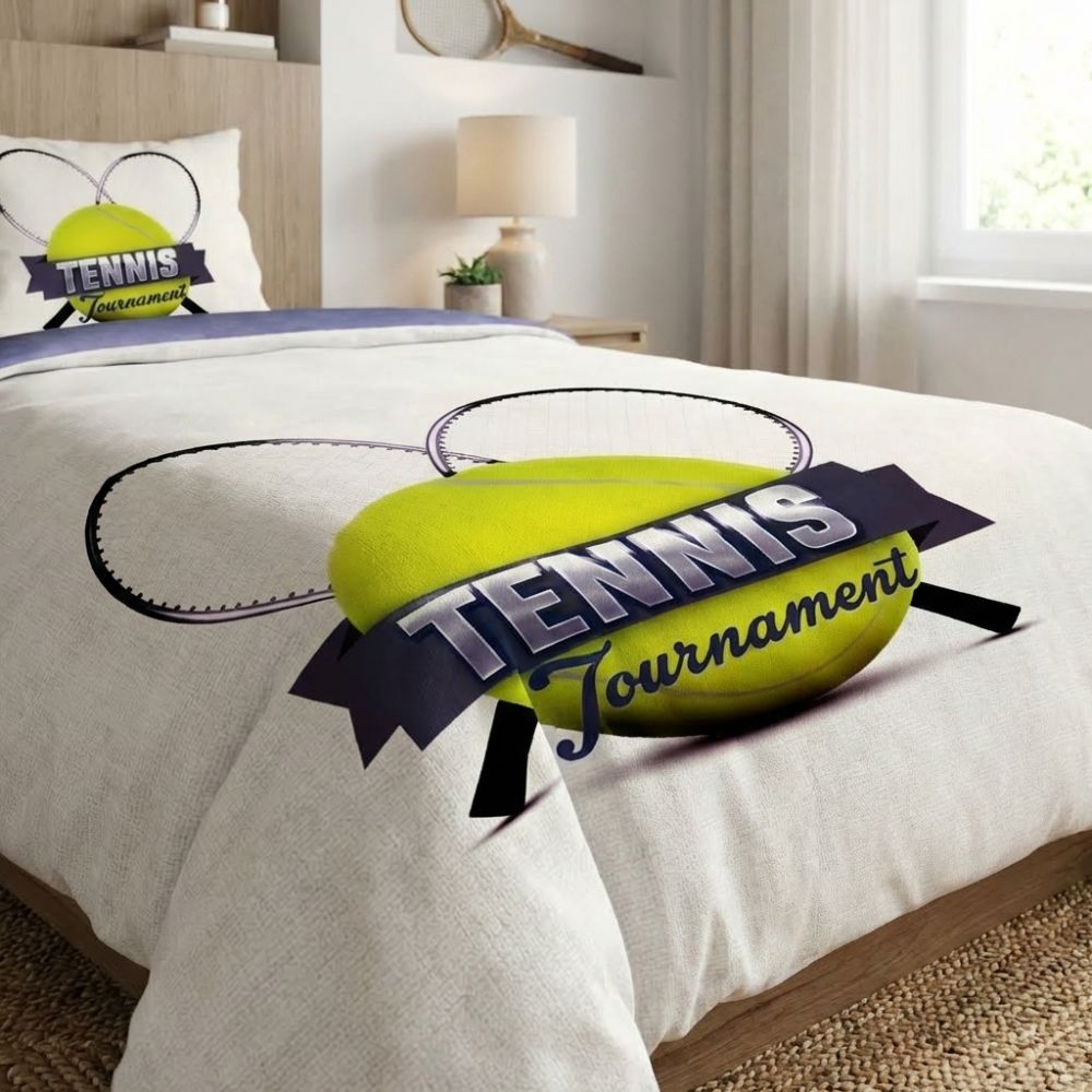 3D povlečení Tenis, 1x 140/200, 1x 70/90cm