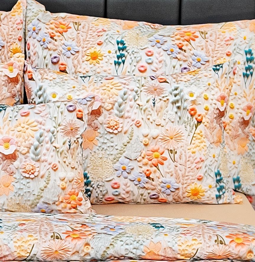 5D povlečení Polní kvítí, 1x 200/200, 2x 70/90cm