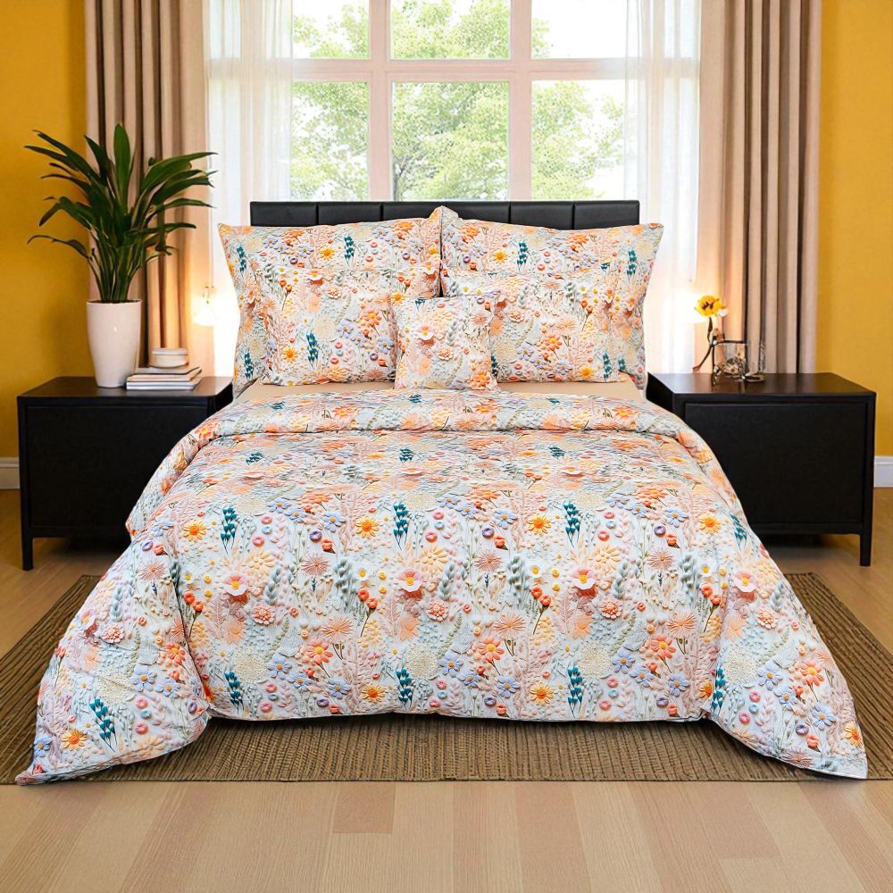 5D povlečení Polní kvítí, 1x 200/200, 2x 70/90cm