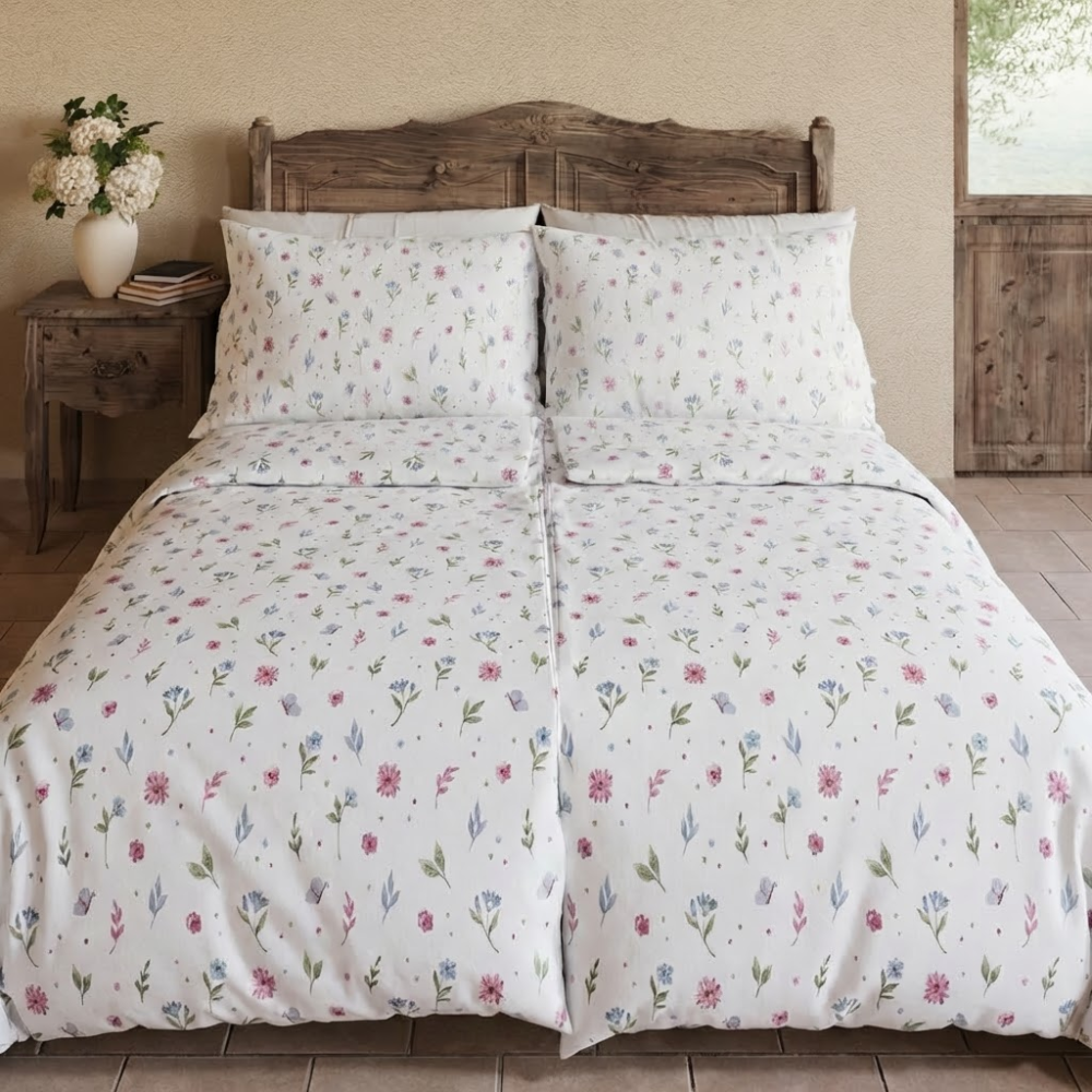 Bavlněné povlečení Letní louka, 1x 240/200, 2x 70/90cm