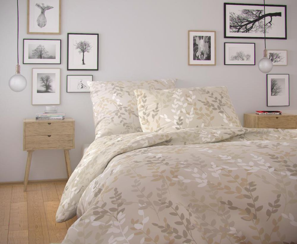 Bavlněné povlečení NORDIC COLLECTION ASTRID, 1x 240/200, 2x 70/90cm