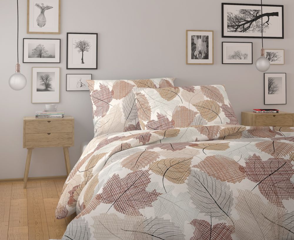 Bavlněné povlečení NORDIC COLLECTION FREJA, 1x 220/200, 2x 70/90cm