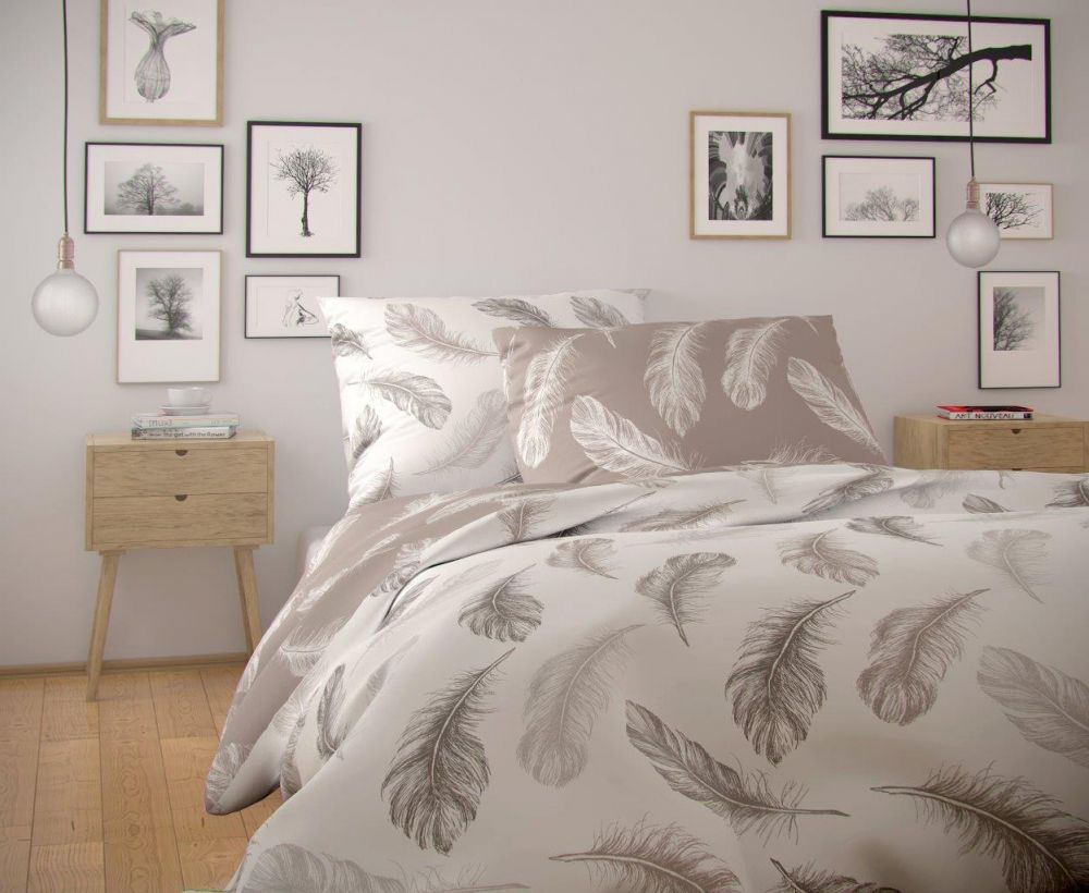 Bavlněné povlečení NORDIC COLLECTION SHELBY, 1x 220/200, 2x 70/90cm