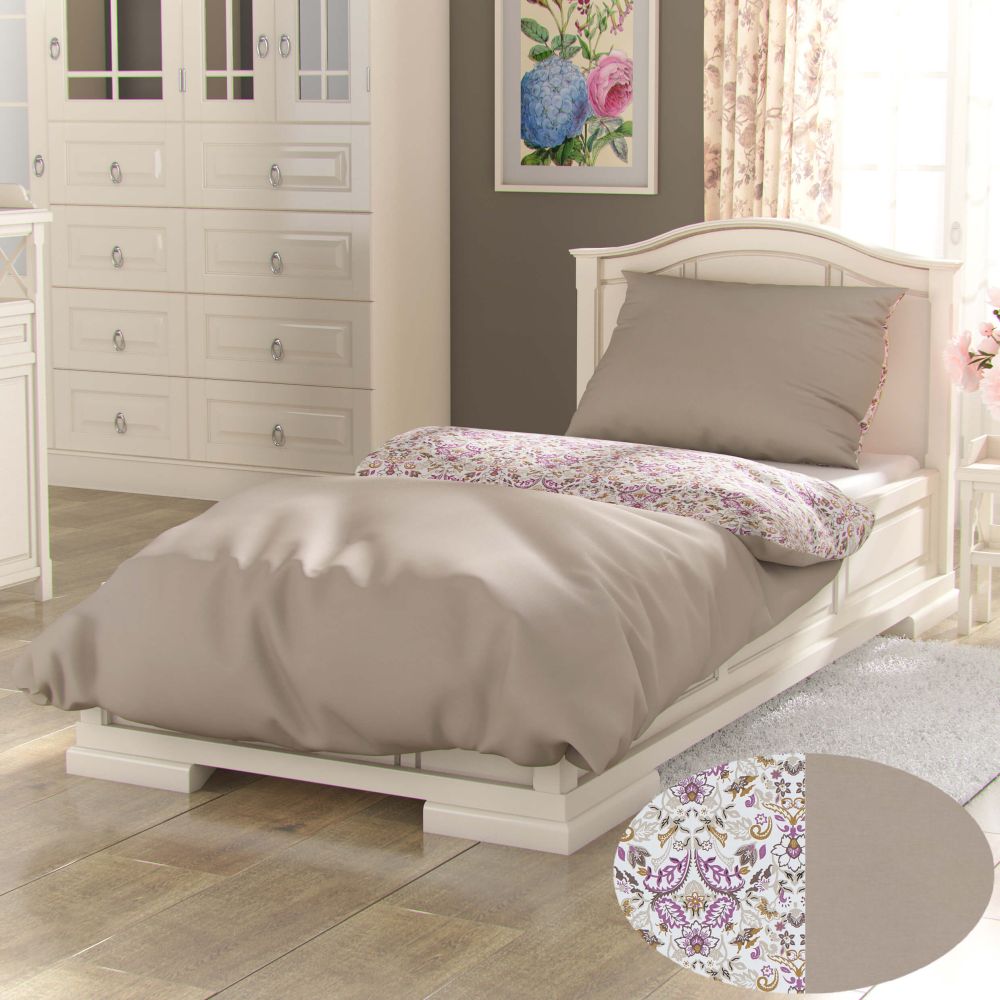 Bavlněné povlečení NARISTA béžová, 1+1, 140x200, 70x90cm