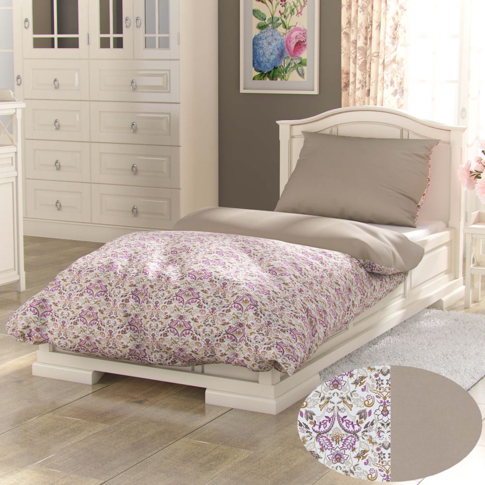 Bavlněné povlečení NARISTA béžová, 1+1, 140x200, 70x90cm