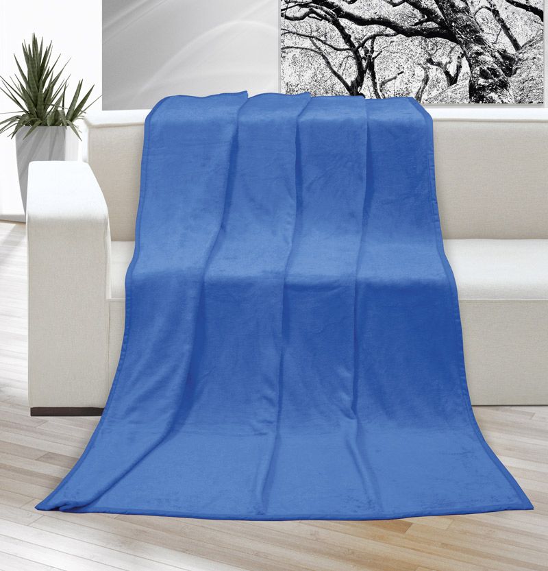 Levně Kvalitex Deka Korall micro jednobarevná modrá 150x200cm
