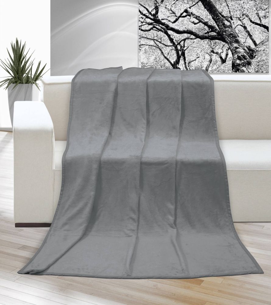 Levně Kvalitex Deka Korall micro šedá 150x200cm