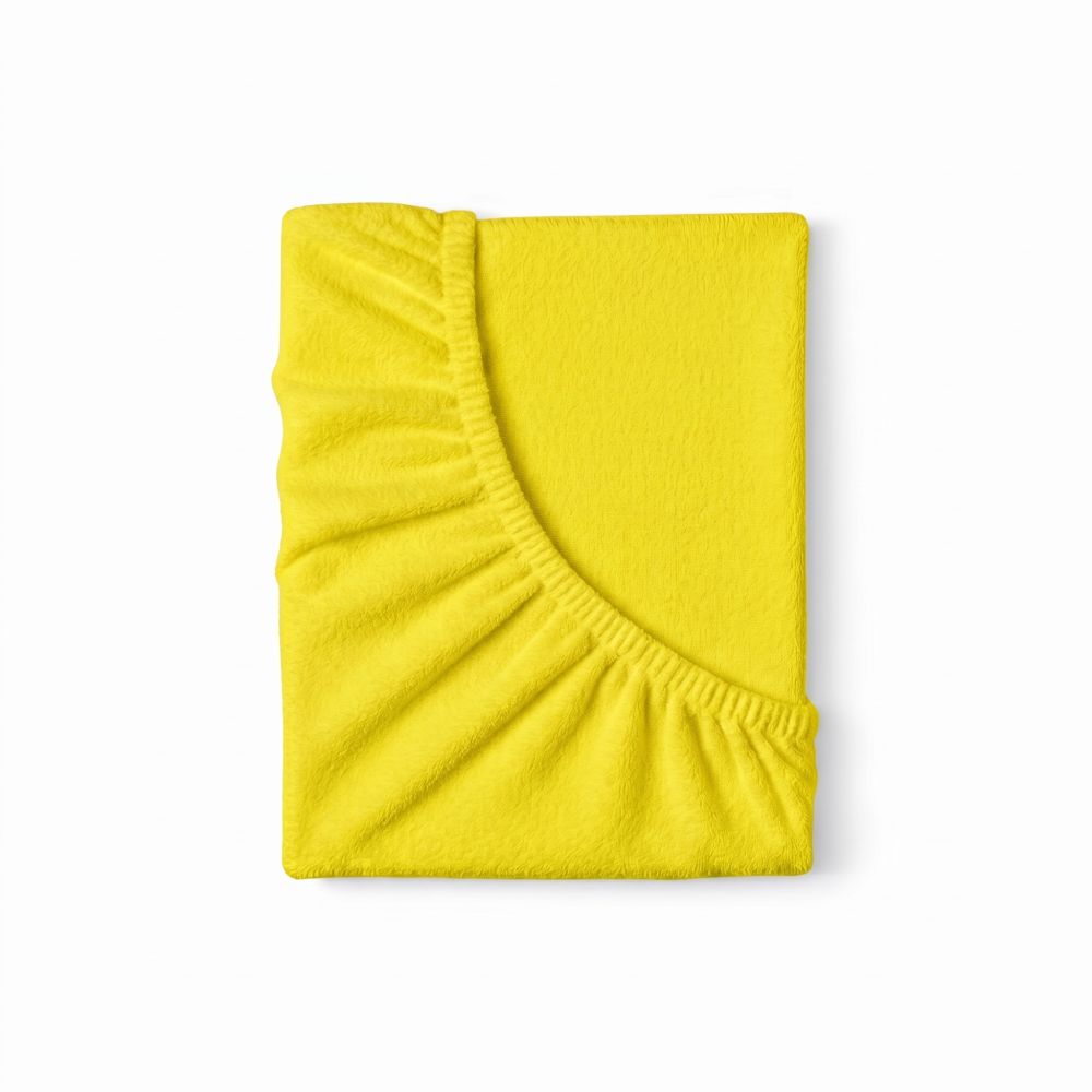 Froté prostěradlo dětské 70x140cm citrón