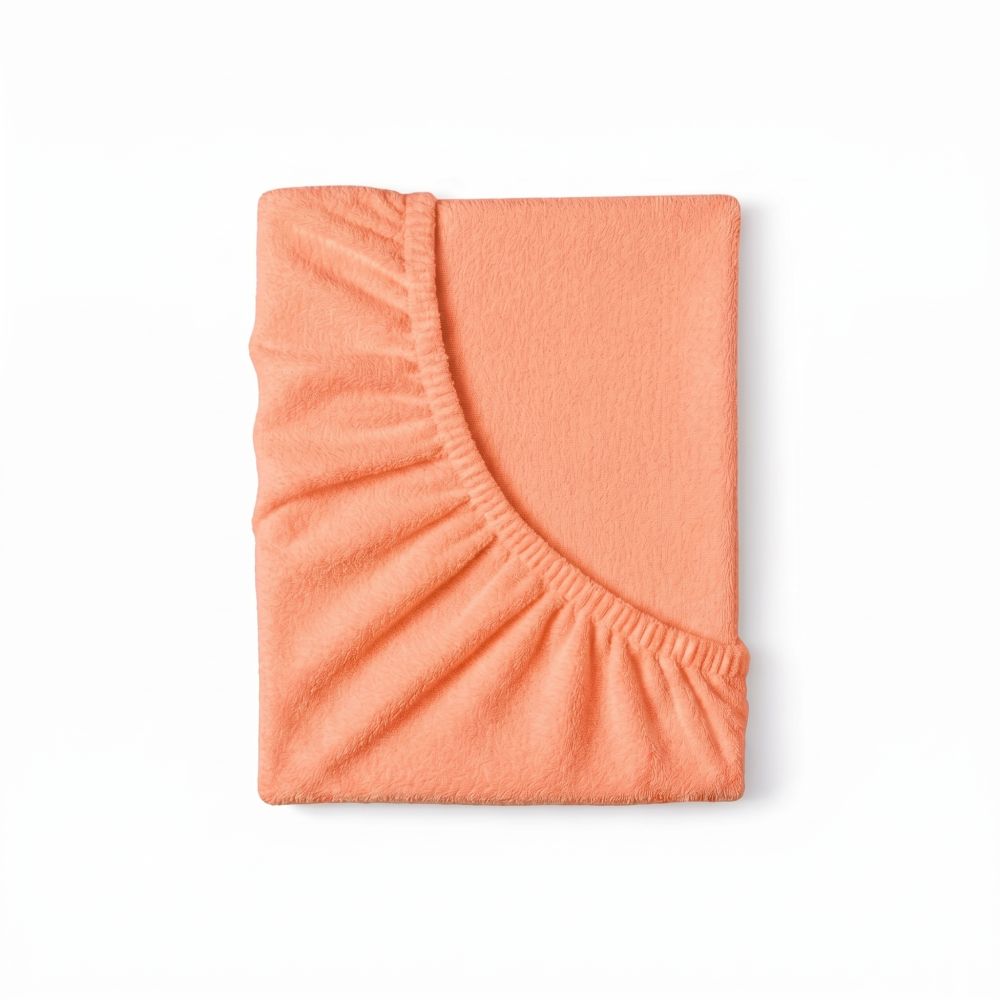 Froté prostěradlo dětské 70x140cm lososové