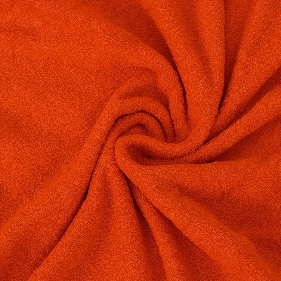 Froté prostěradlo oranžové, 140x200cm