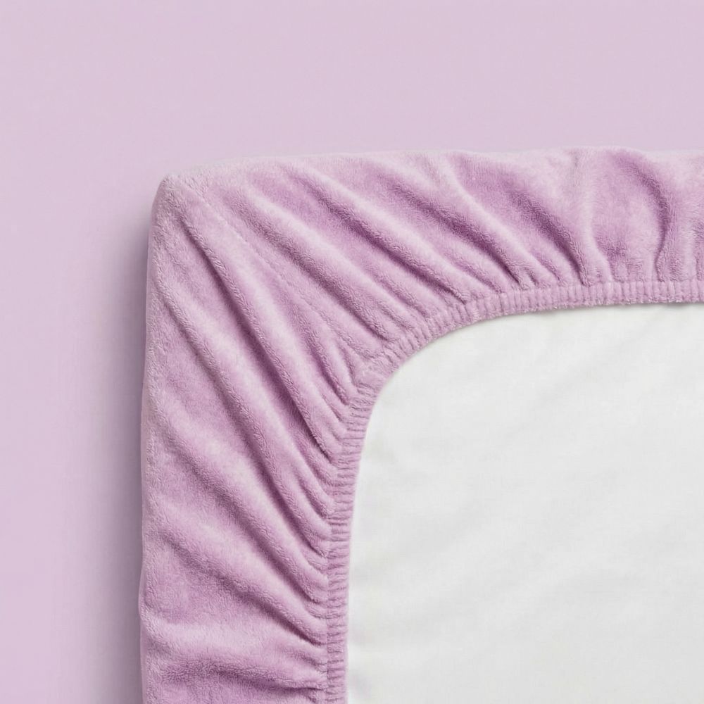 Froté prostěradlo světle fialové, 120x200cm