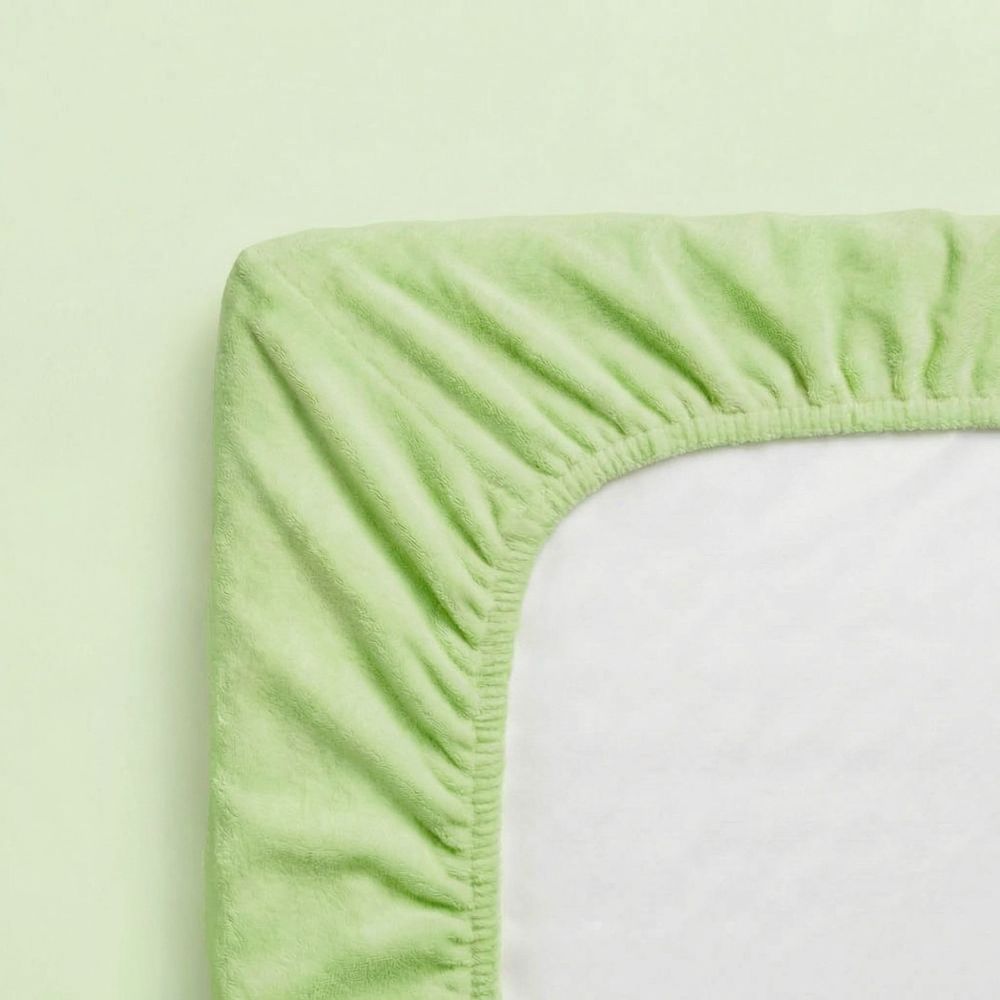 Froté prostěradlo světle zelené, 220x200cm