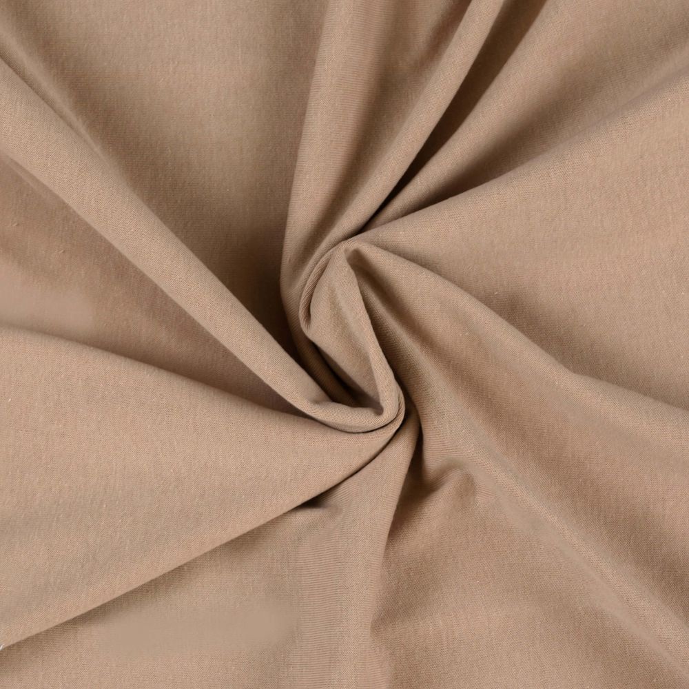 Jersey prostěradlo světle béžové, 140x200cm