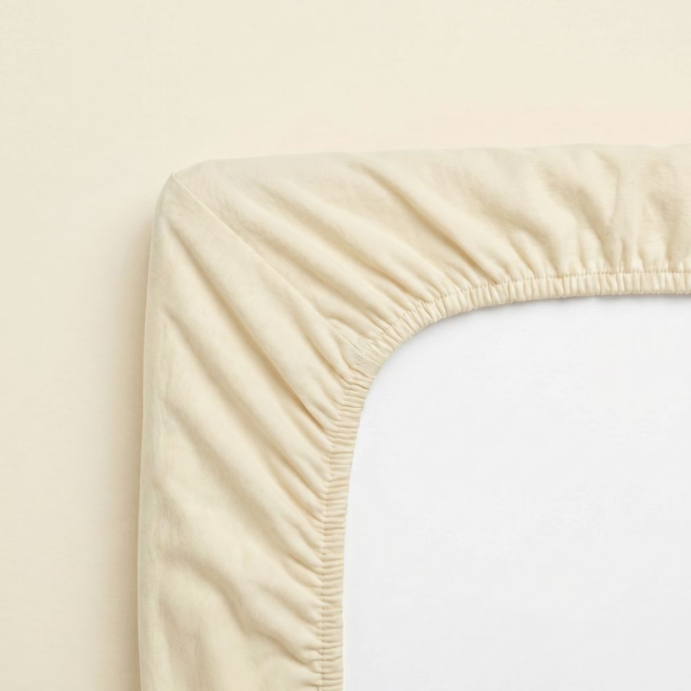 Jersey prostěradlo smetanové, 180x200cm