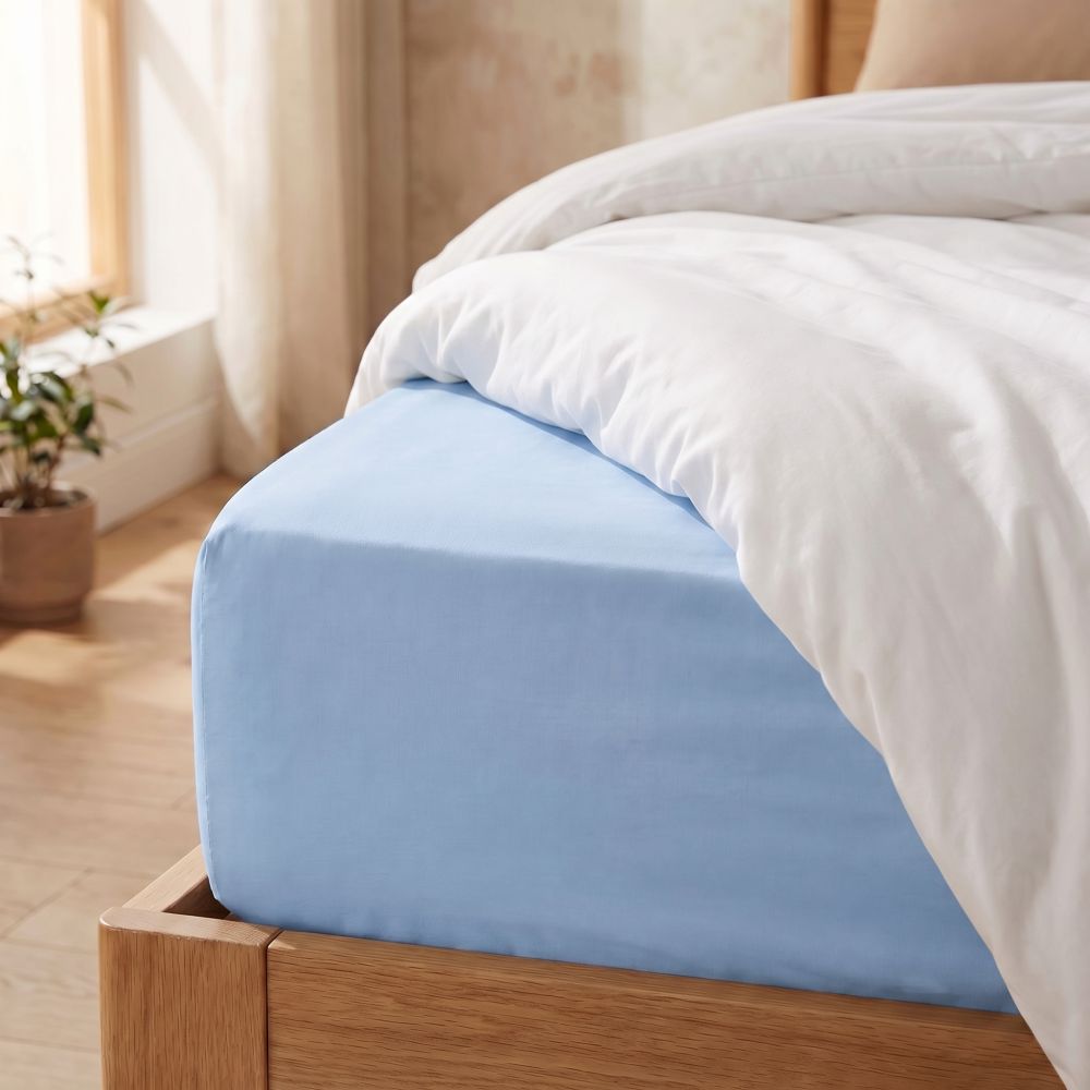 Jersey prostěradlo světle modré, 200x200cm