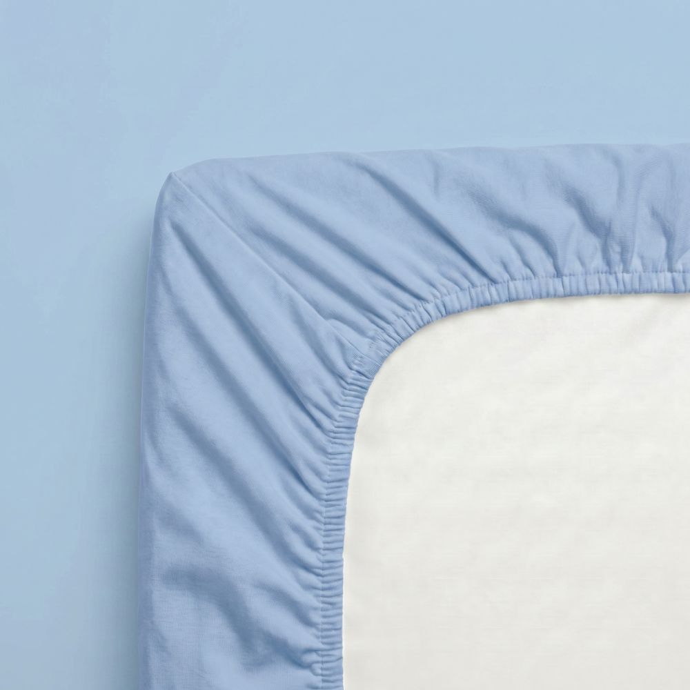 Jersey prostěradlo světle modré, 200x200cm