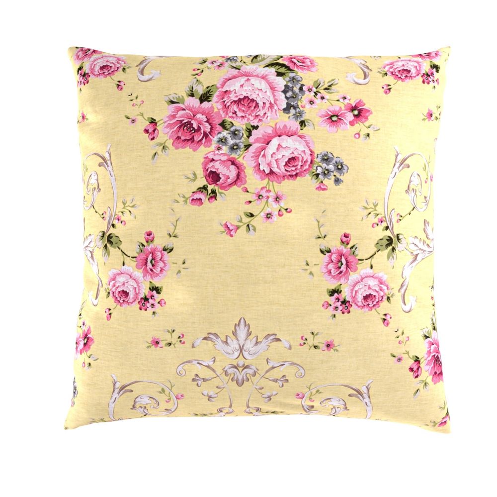 Povlak na polštář hladká bavlna PROVENCE CLER žlutá, 30x40cm