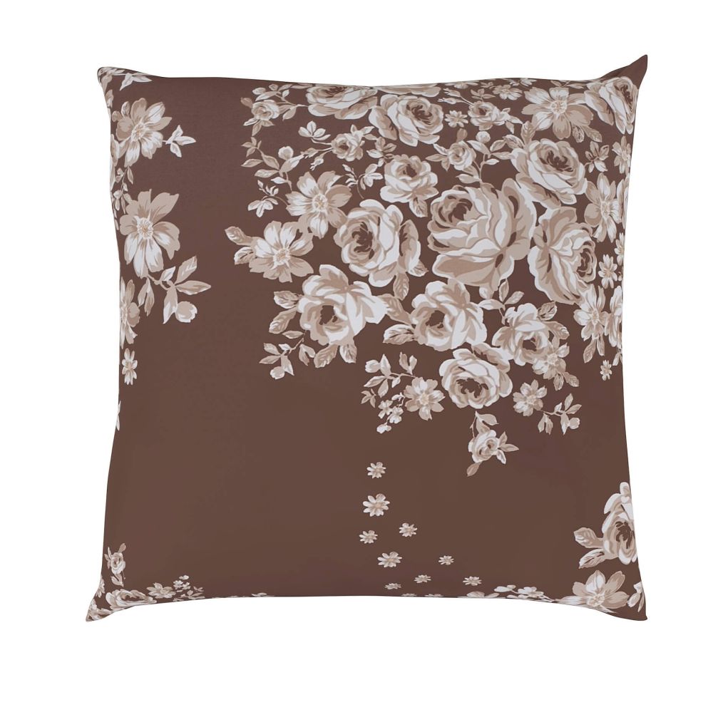 Povlak na polštář saténový MELROSE hnědé, 30x40cm