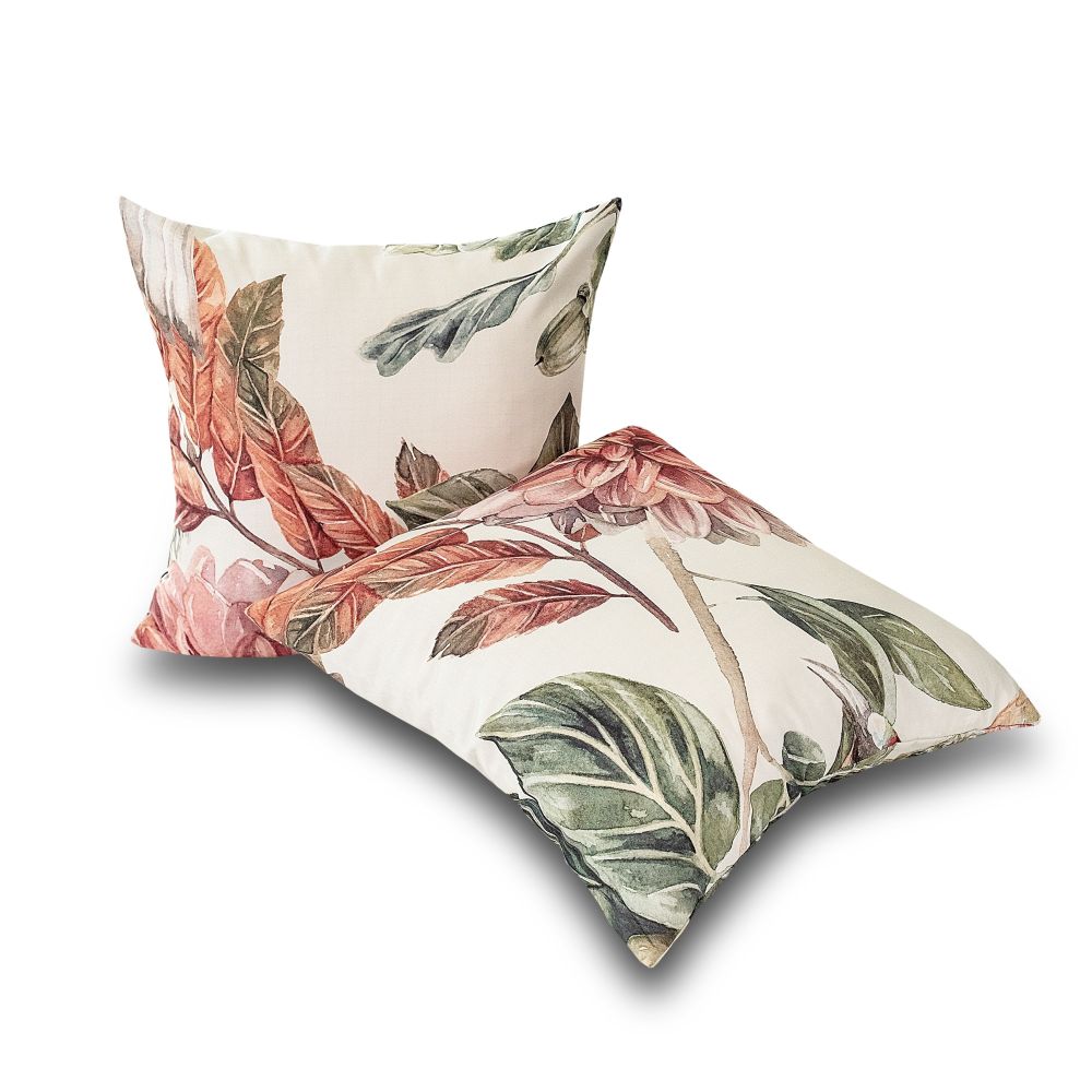 Sada 2 povlaků na polštář bavlněný satén Kolibřík, 40x40cm