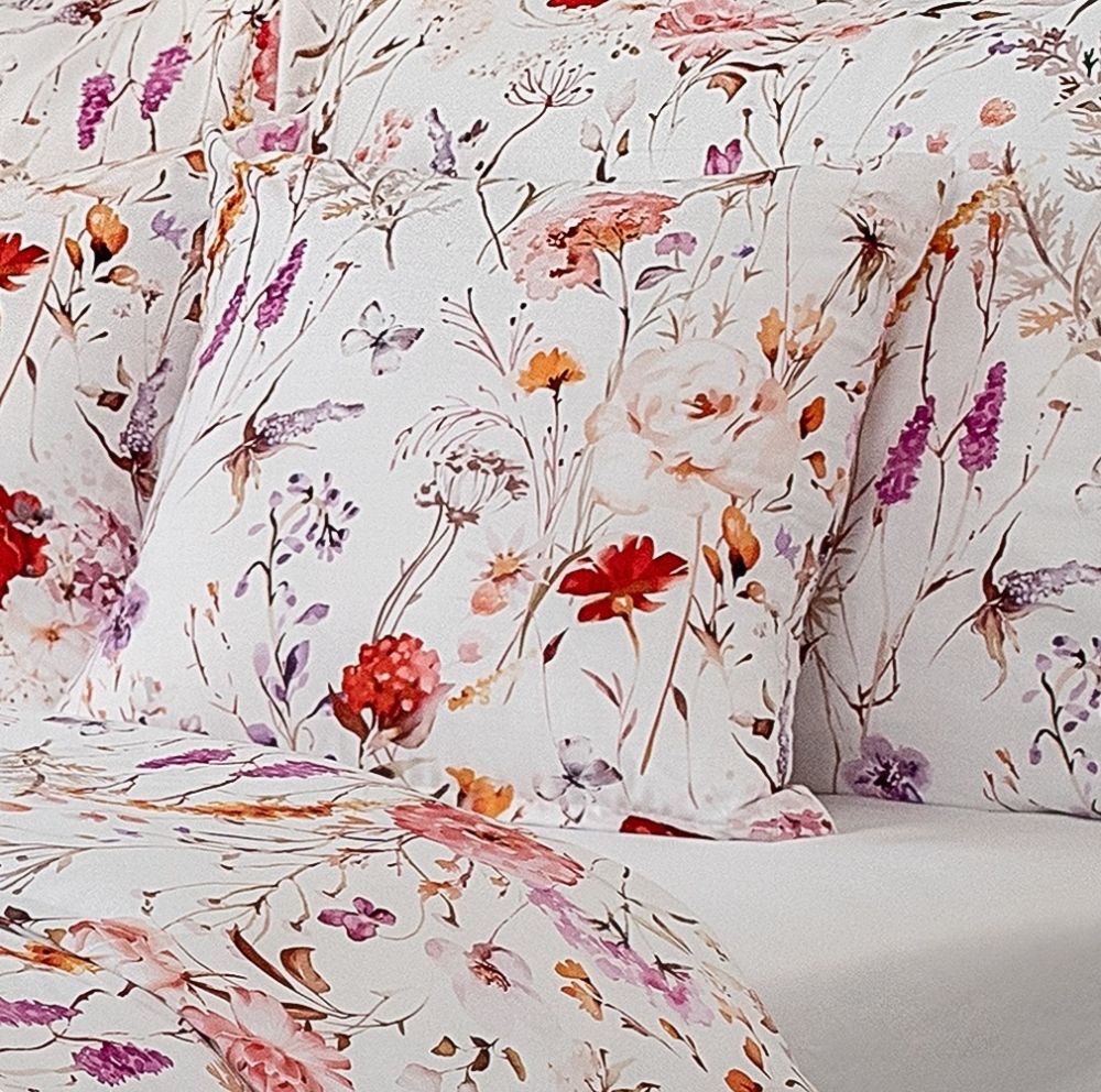 Saténové povlečení LUXURY COLLECTION Luční tanec, 1x 220/200, 2x 70/90cm