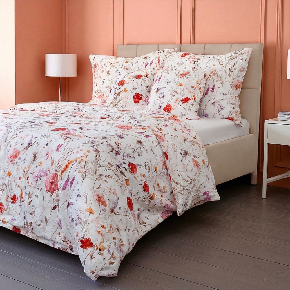 Saténové povlečení LUXURY COLLECTION Luční tanec, 1x 220/200, 2x 70/90cm