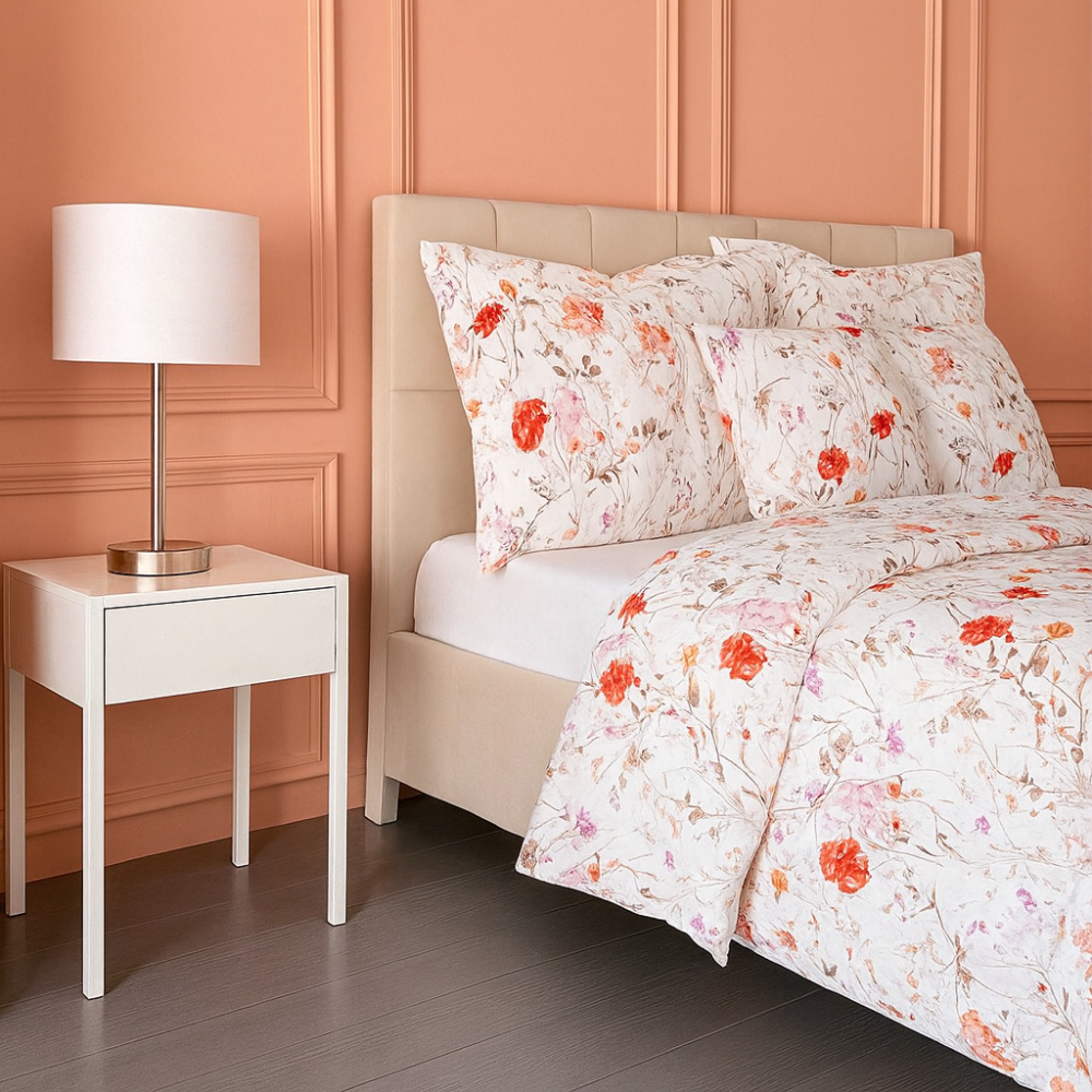 Saténové povlečení LUXURY COLLECTION Luční tanec, 1x 220/200, 2x 70/90cm