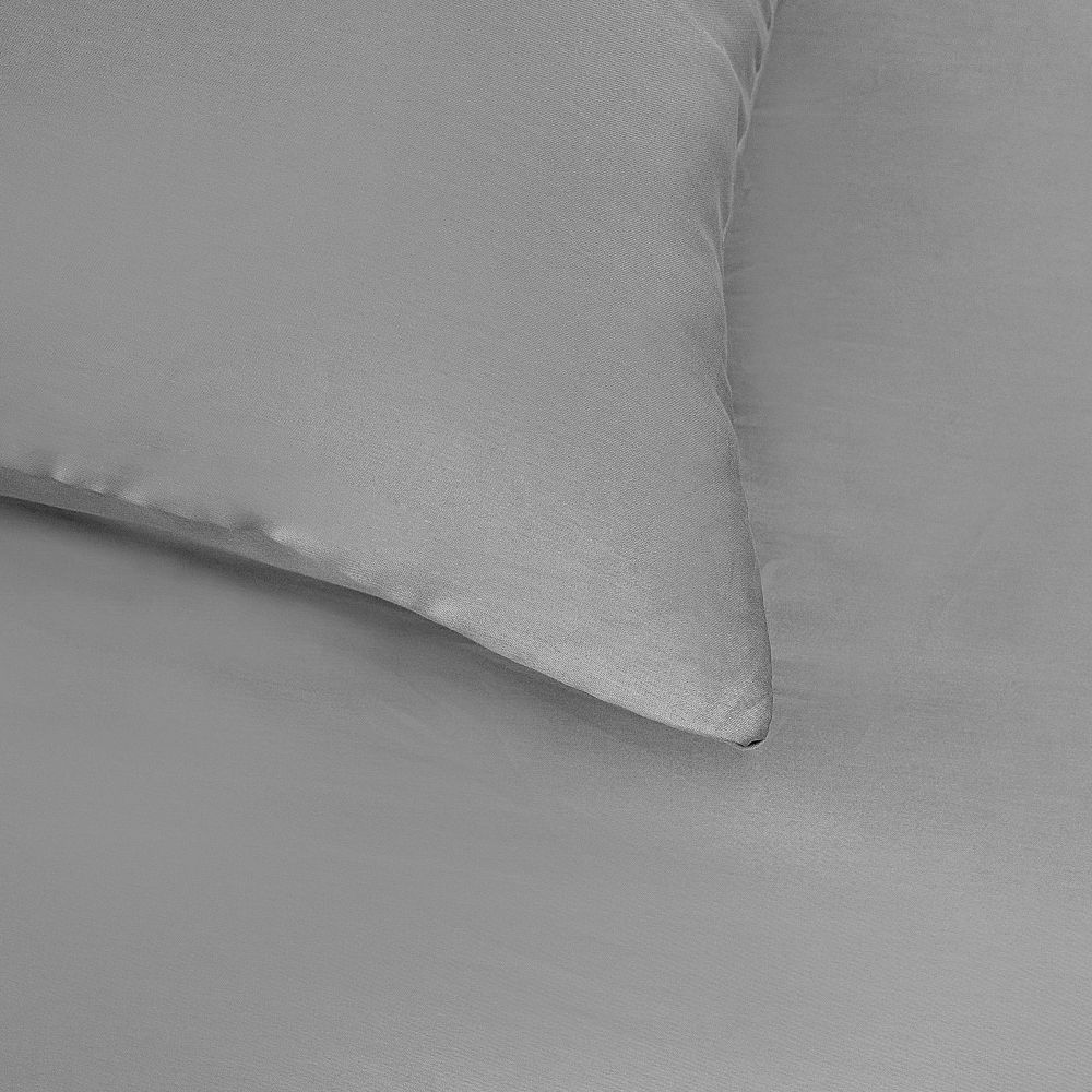 Saténové povlečení LUXURY COLLECTION tmavě šedé, 1x 240/220, 2x 70/90cm