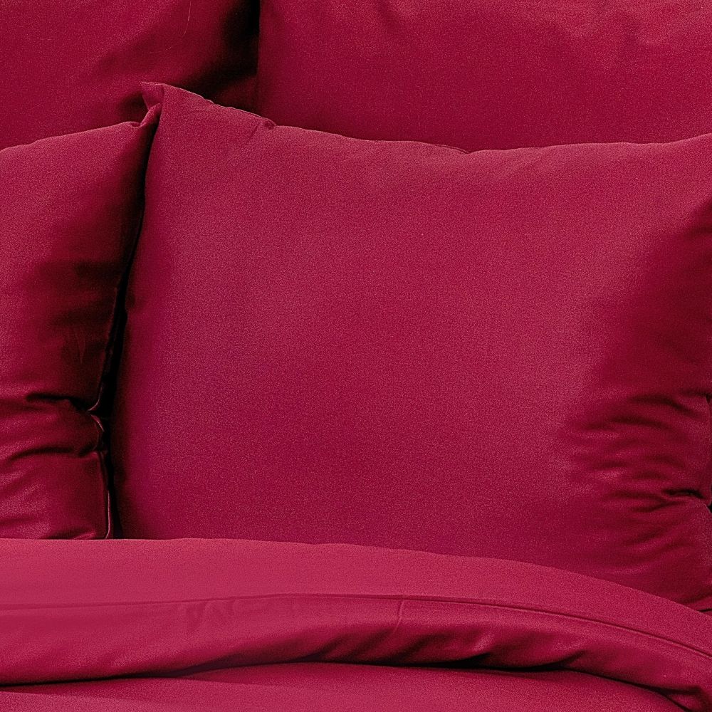 Saténové povlečení LUXURY COLLECTION vínové, 1x 200/200, 2x 70/90cm