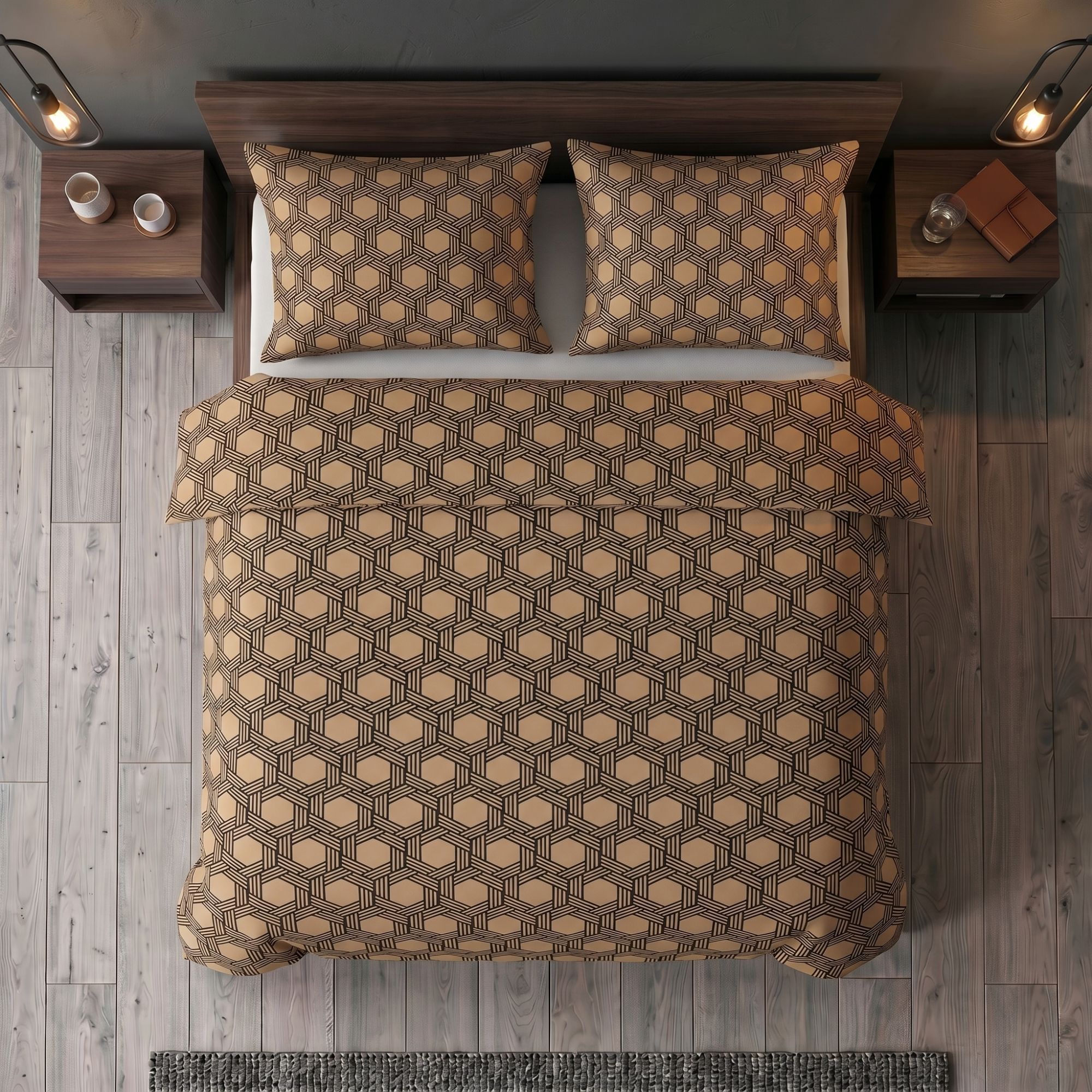 Saténové povlečení LUXURY COLLECTION CARERO béžové, 1x 240/220, 2x 70/90cm
