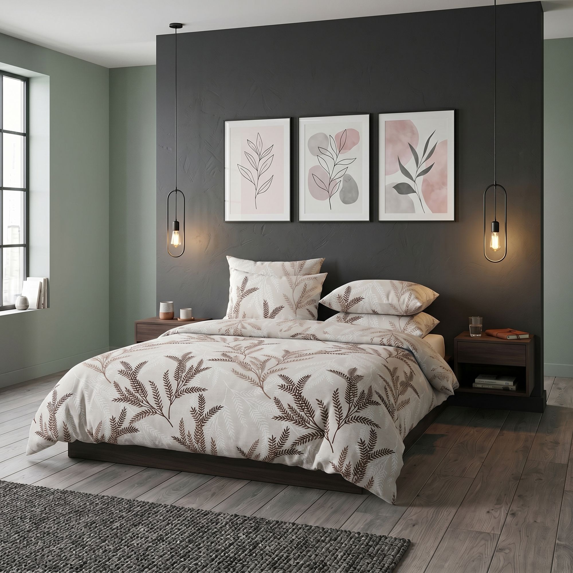 Saténové povlečení LUXURY COLLECTION OKSIA, 1x 240/200, 2x 70/90cm