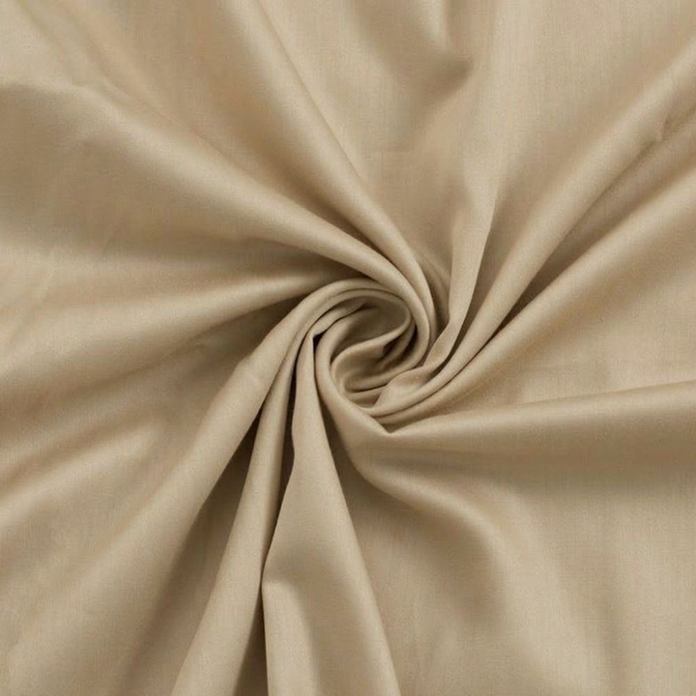 Saténové prostěradlo s gumou béžové, 140x200cm