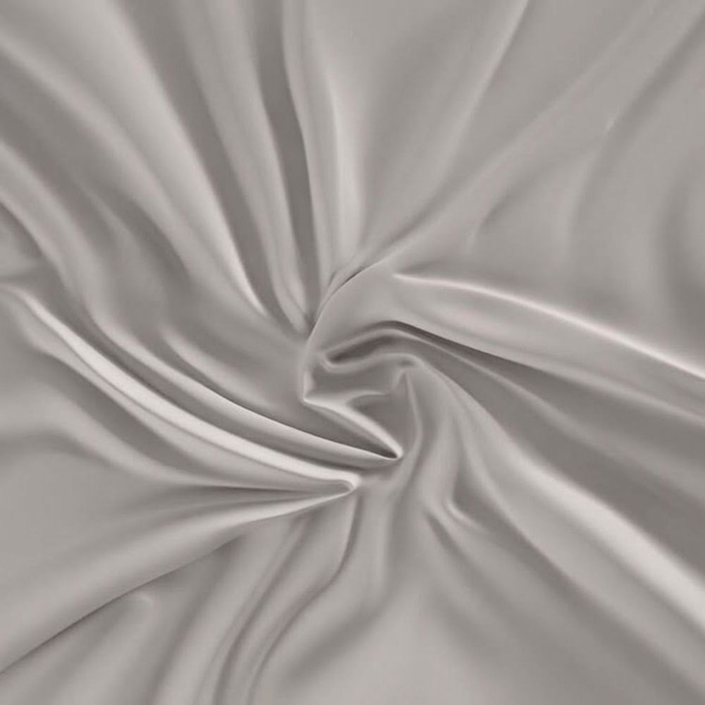Saténové prostěradlo s gumou světle šedé, 80x200cm